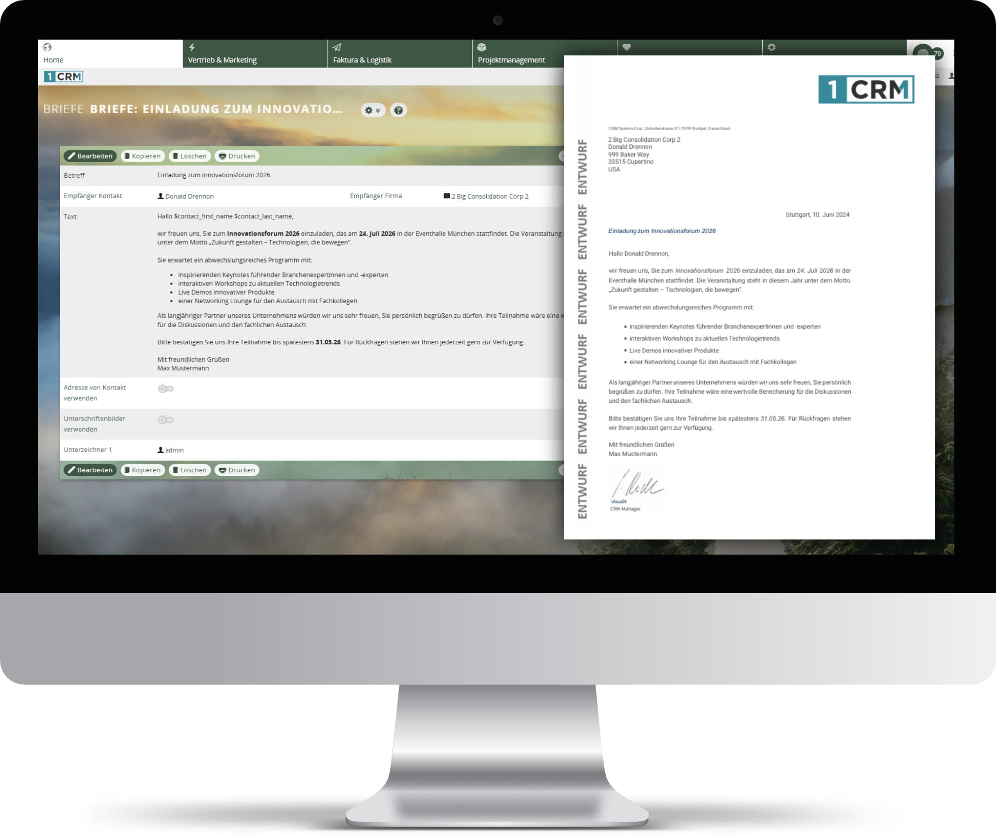 CRM Briefe: Professionelle Geschäftsbriefe erstellen und versenden