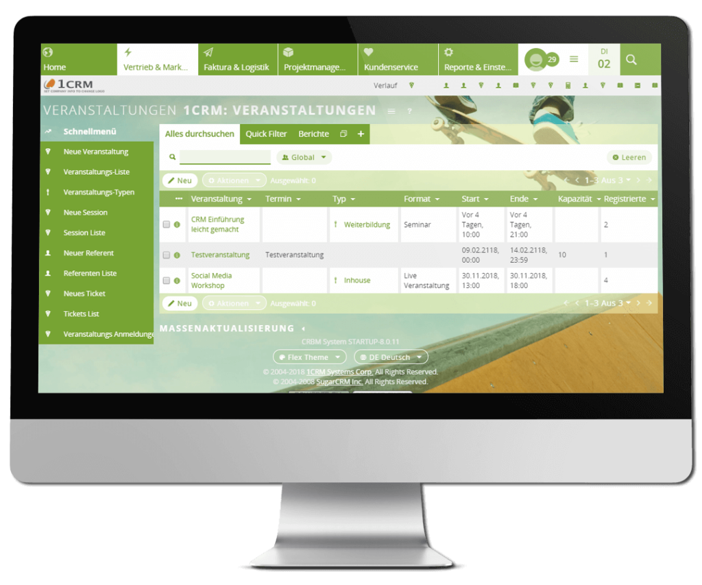 Das Eventmanager-Plugin im CRM