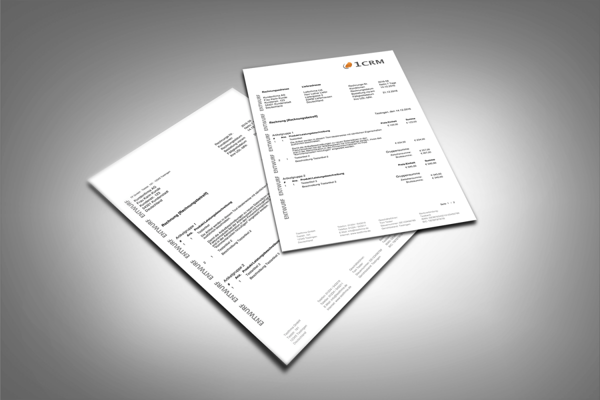 PDF-Vorlagen im CRM-System mit der PDF-Plus-Erweiterung