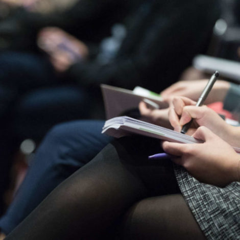 Teilnehmer von einem Kongress beziehungsweise Event
