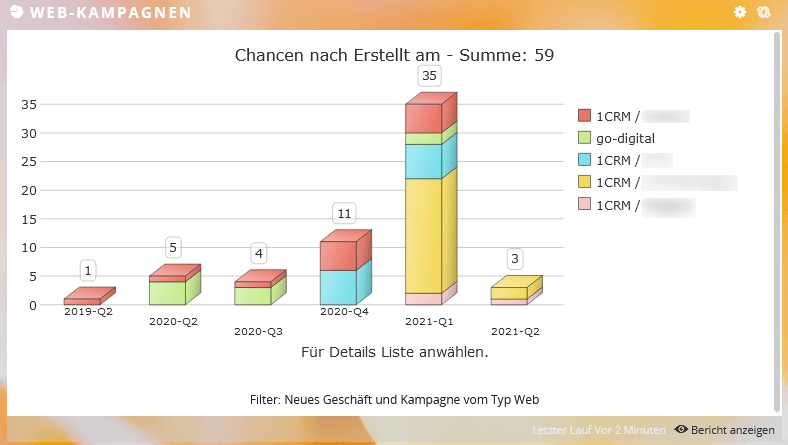 Reporting Webkampagnen